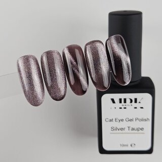 Cat Eye Gel Polish Silver Taupe
