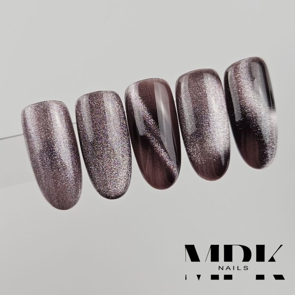 MPK Nails® Cat Eye Gel Polish Silver Taupe