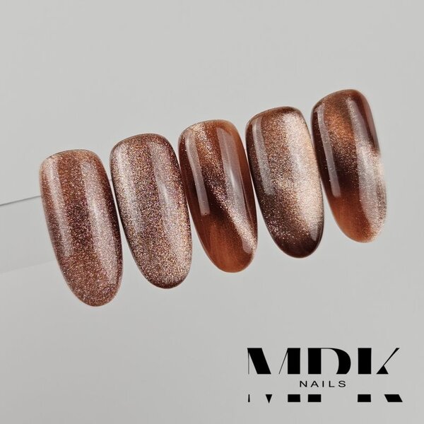 MPK Nails® Cat Eye Gel Polish Golden Mocha