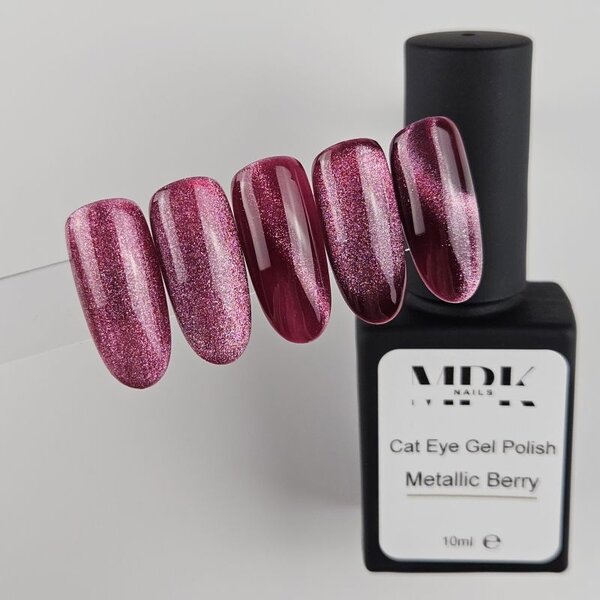 MPK Nails® Cat Eye UV Nagellack Metallic Berry