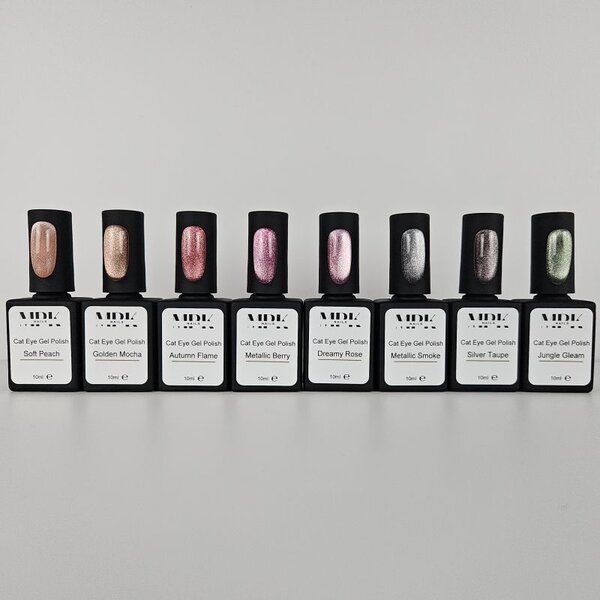 MPK Nails® Cat Eye UV Nagellack  - 8 Farben im Set