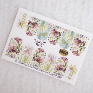 Nail Wraps metallic  m80