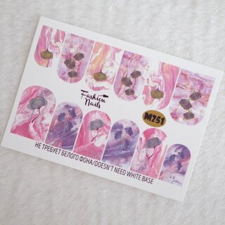 Nail Wraps metallic m251