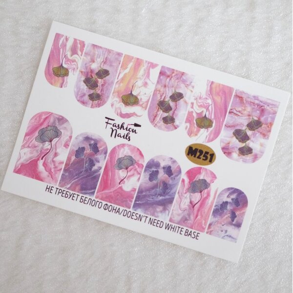 Fashion Nails Nail Wraps metallic m251
