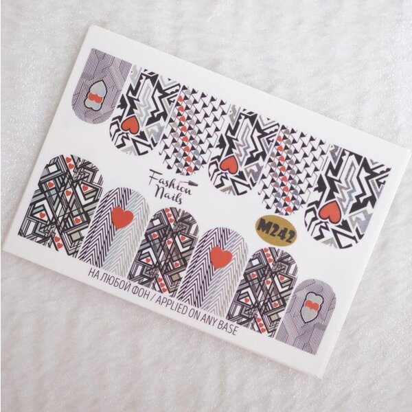 Fashion Nails Nail Wraps metallic m242