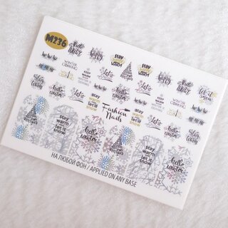 Nail Wraps metallic m236