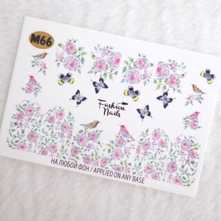 Nail Wraps metallic m66