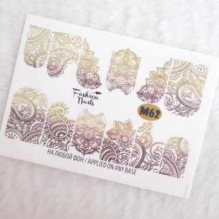 Nail Wraps metallic m62