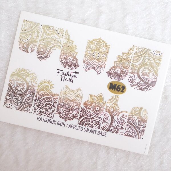 Fashion Nails  Nail Wraps metallic m62