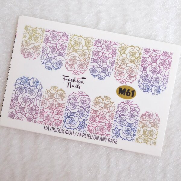 Fashion Nails Nail Wraps metallic m61