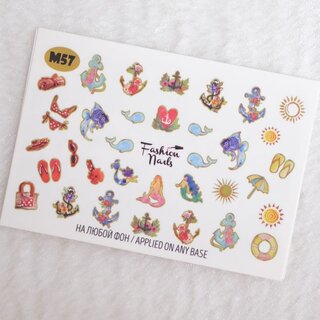 Nail Wraps metallic m57
