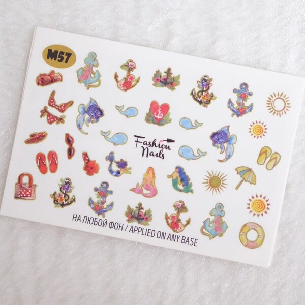 Fashion Nails Nail Wraps metallic m57