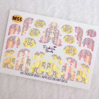Nail Wraps metallic m55