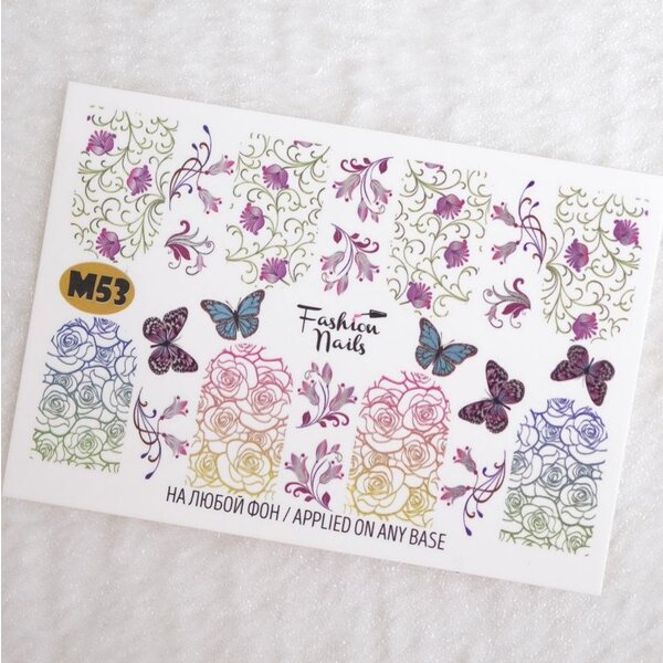 Fashion Nails Nail Wraps metallic m53