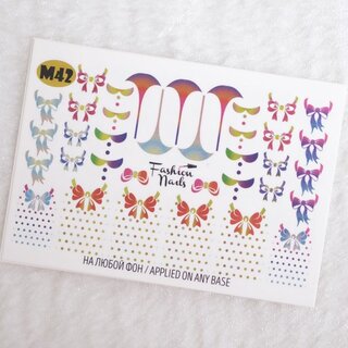 Nail Wraps metallic m42