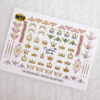 Nail Wraps metallic m38