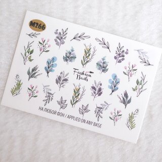 Nail Wraps metallic m266