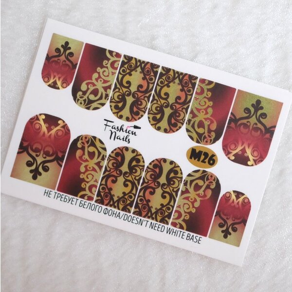 Fashion Nails Nail Wraps metallic m26