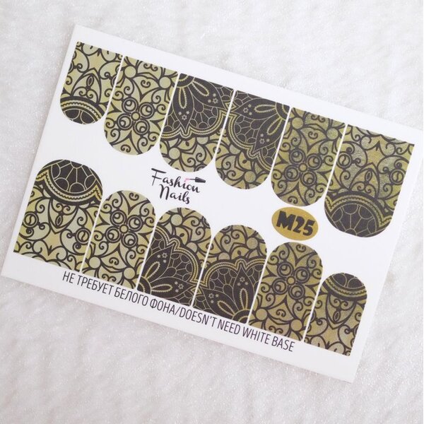 Fashion Nails Nail Wraps metallic m25