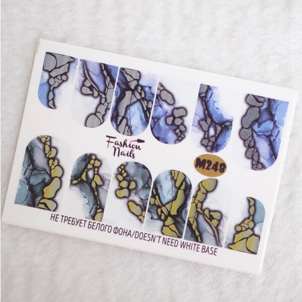 Fashion Nails Nail Wraps metallic m248