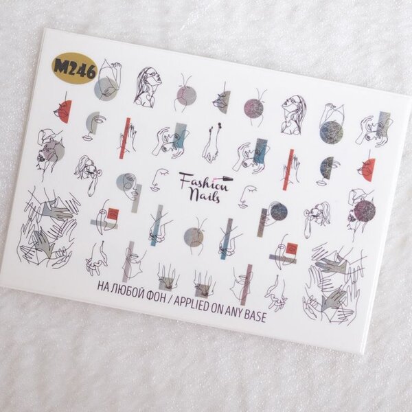 Fashion Nails Nail Wraps metallic m246