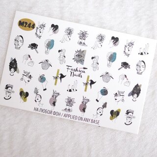 Nail Wraps metallic m244