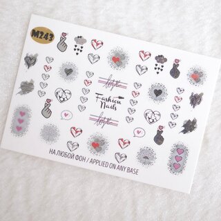 Nail Wraps metallic m243