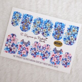 Nail Wraps metallic   m207