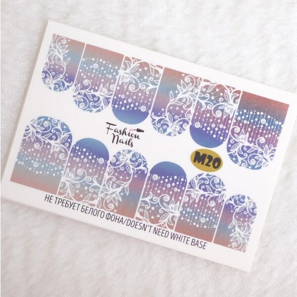 Fashion Nails Nail Wraps metallic m20