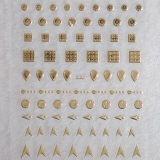 Nail Sticker gold - 5D 01