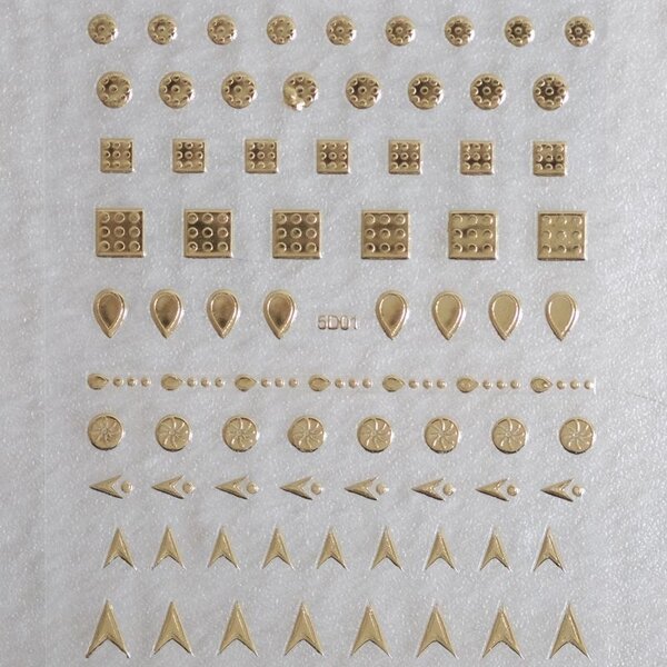 MPK Nails® Nail Sticker gold - 5D 01
