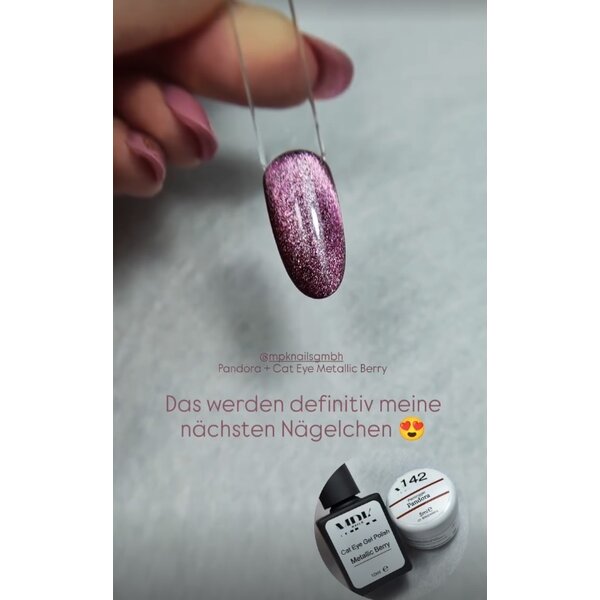 MPK Nails® Cat Eye Gel Polish Metallic Berry