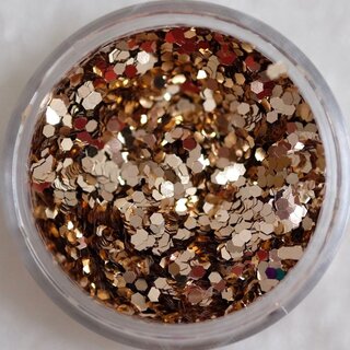 Glitter Pailletten klein 12 Rotgold