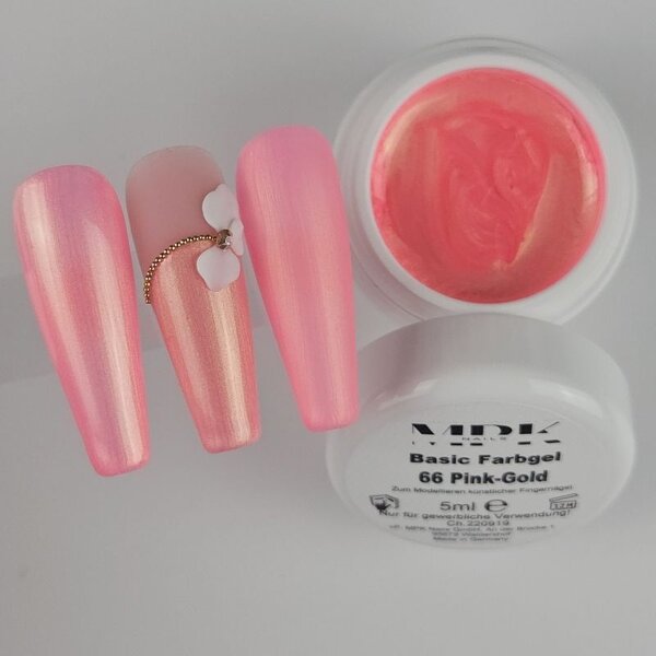 MPK Nails® Basic Farbgel 66 Pink-Gold