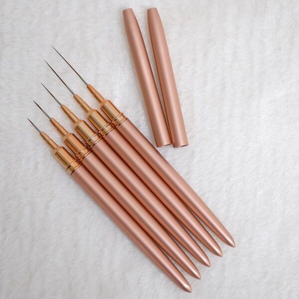 MPK Nails® Nail Art Liner, 5er Set rosè