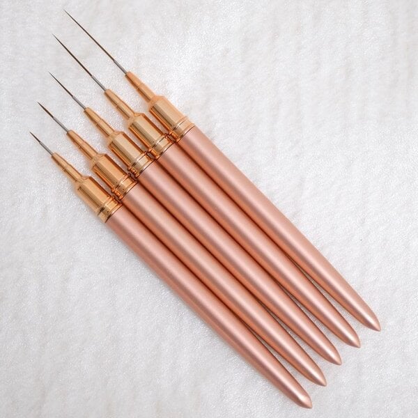 MPK Nails® Nail Art Liner, 5er Set rosè