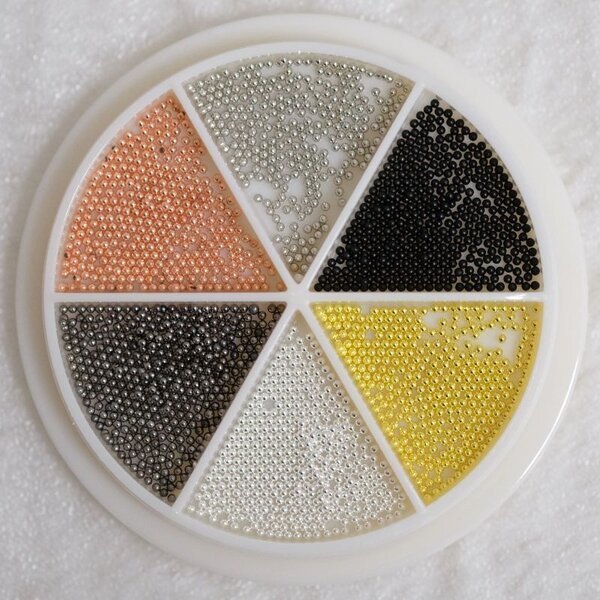 MPK Nails® Nail Art Kaviar im Rondell - 5 Farben