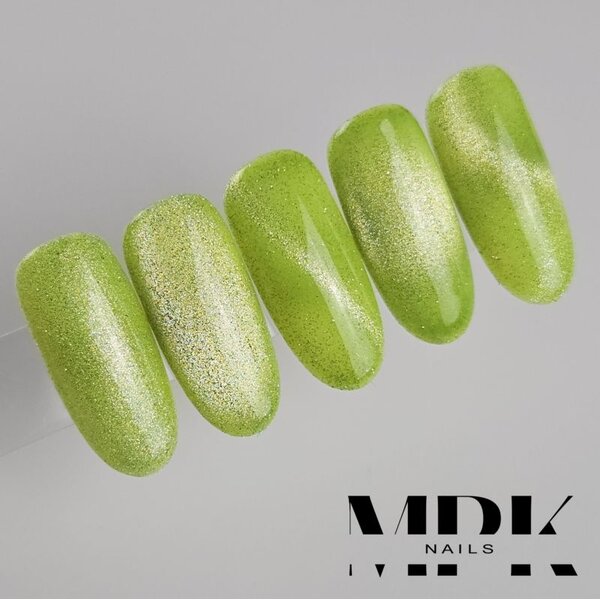 MPK Nails® Bright Cat Eye UV Nagellack Vivid Lime
