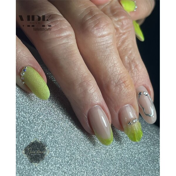 MPK Nails® Bright Cat Eye UV Nagellack Vivid Lime
