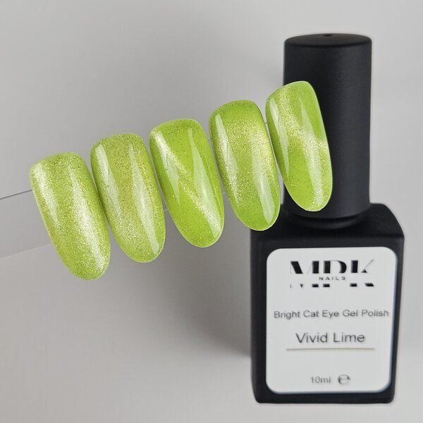 MPK Nails® Bright Cat Eye UV Nagellack Vivid Lime