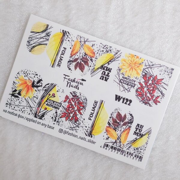 Fashion Nails Nail Wraps Weisse Tresse W122