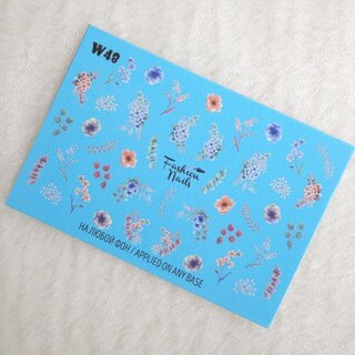 Nail Wraps Weisse Tresse W48