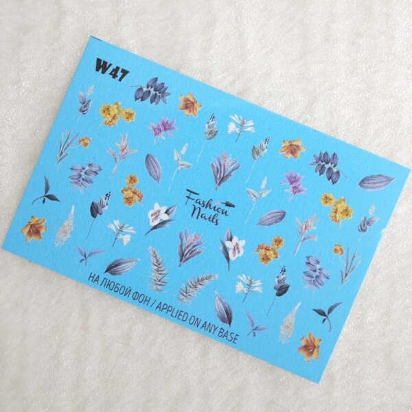 Fashion Nails Nail Wraps Weisse Tresse W47