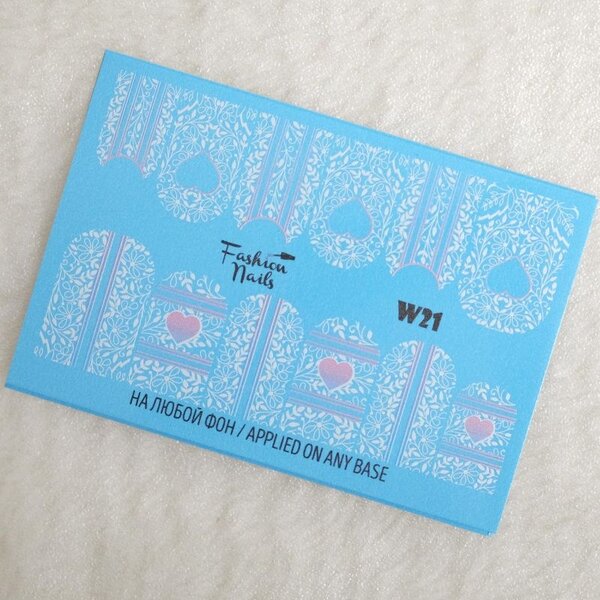 Fashion Nails Nail Wraps Weisse Tresse W21