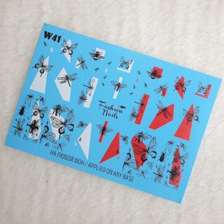 Nail Wraps Weisse Tresse W41