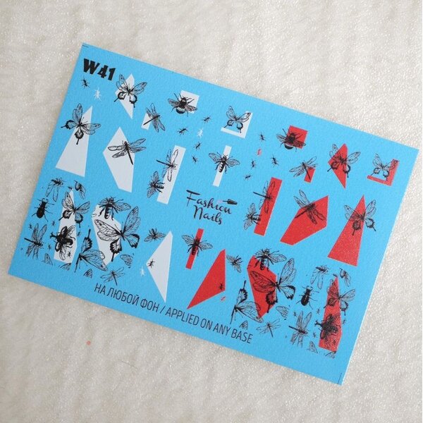 Fashion Nails Nail Wraps Weisse Tresse W41