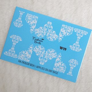 Nail Wraps Weisse Tresse W19