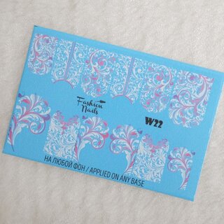 Nail Wraps Weisse Tresse W22