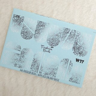 Nail Wraps Weisse Tresse W37