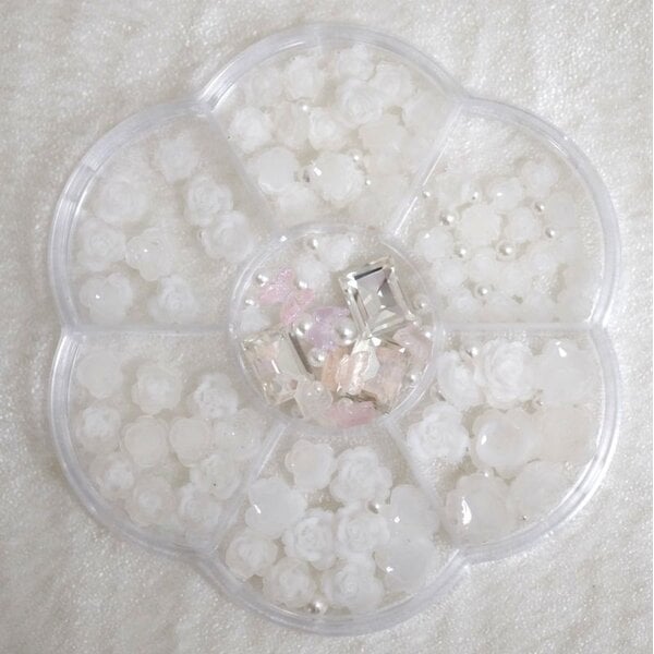 MPK Nails® Nailart Overlays Rosen weiß